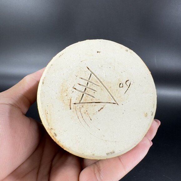 Vintage Hand Made Pottery Vase Vessel Brown Drip Glaze Artists Marked Vase VTG - Picture 6 of 15